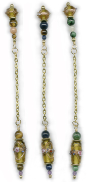 Gold Venetian Glass Pendulums