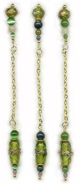 Light Green Venetian Glass Pendulums