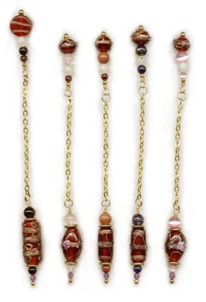Red Venetian Glass Pendulums