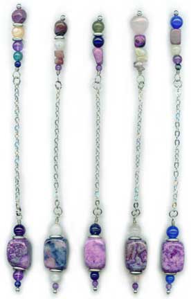Purple Agate Pendulums